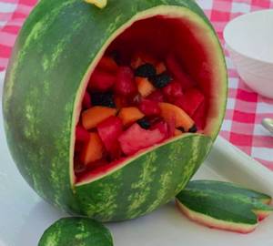 Watermelon fruit bowl