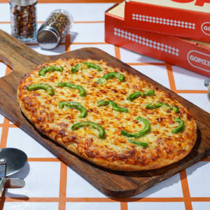 Green Capsicum Pizza.