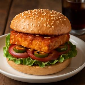 Spicy Paneer Burger