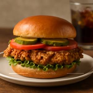 Crispy chicken sandwich