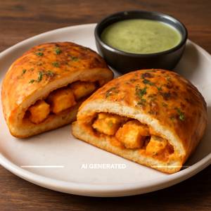 Paneer Tikka Stuffed Garlic Bread (Pack of 2)                  