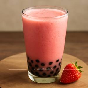 Strawberry bubble tea