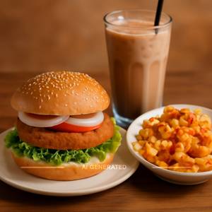Aloo Tikki Burger Combo