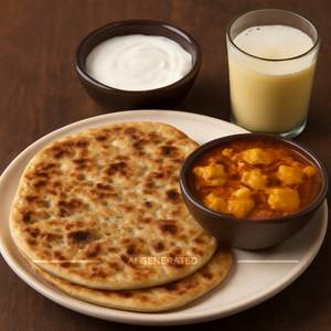 2 Paneer Paratha Combo