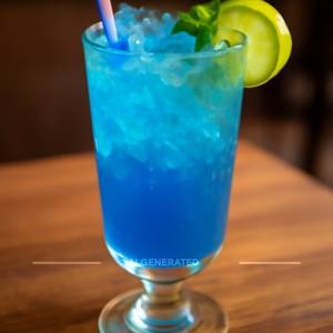 Blue Lagoon Mocktail