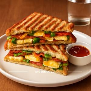 Veg Cheese Paneer Grilled Sandwich