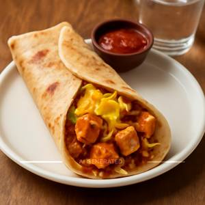 Paneer Chilli Garlic Cheese Frankie
