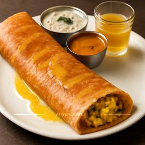 Butter masala dosa