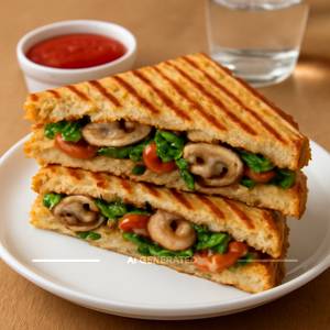 Veg mushroom grilled sandwich