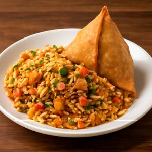Special samosa bhel