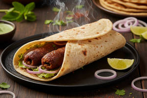 Mutton Seekh Kabab Roll