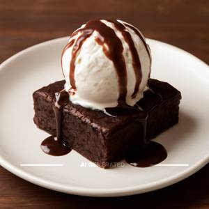 Brownie with Ice Cream