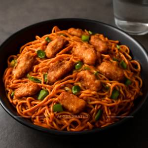 Chicken schezwan noodles