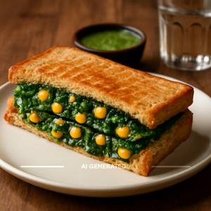 Spinach & Corn Sandwich
