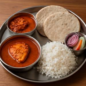 Fish Bhakri Thali
