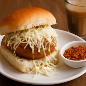 Masala cheese vada pav