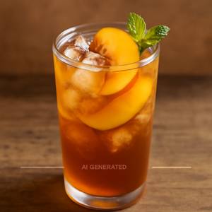 Peach ice tea