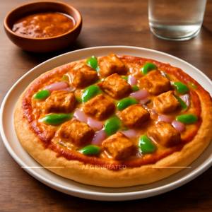 Paneer makhani pizza
