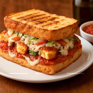 Pizza paneer overload sandwich