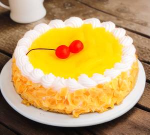 Eggless Pineapple Cake