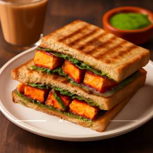 Panner tikka sandwich