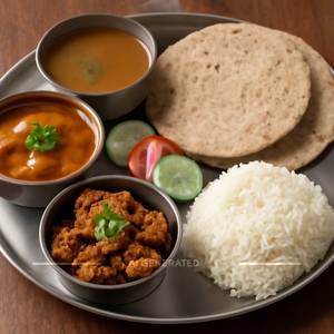 Chicken Bhakri Thali