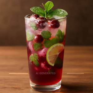 Cranberry mojito