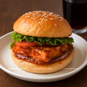 Schezwan Paneer Burger