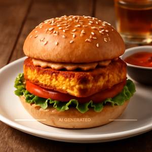 Spicy Paneer Burger