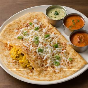 Rava Onion Cheese Masala  Dosa
