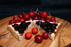 Dark Cherry Choco Toast