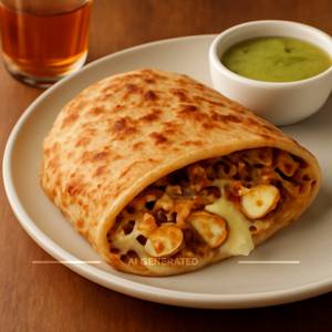 Paneer Paratha Cheese Shawarma