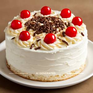 Eggless White Forest Cake [1 Kg]