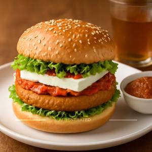 Schezwan Cheese Burger