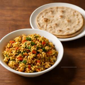 Egg Bhurji + 2 Chapati