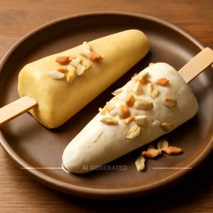 1 Badam Kulfi + 1 Kaju Badam Kulfi