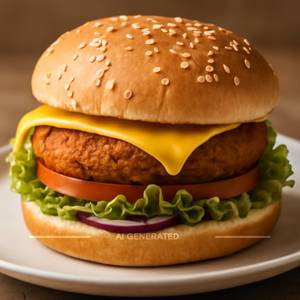 Veg cheese burger