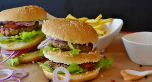 Cheese Stuffed Chicken Burger