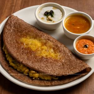 Ragi Butter Masala Dosa