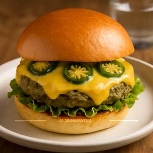 Cheesy Jalapeno Burger