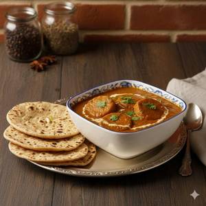 Gutta Curry With 4 Tandoori Roti