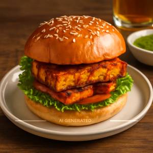 Paneer Tikka Burger