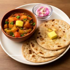 Seasonal Veg & 3 Butter Phulka Combo