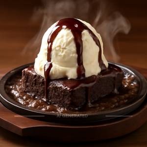 Sizzling Brownie With Ice Cream