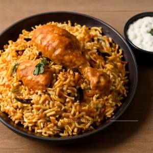Chicken Biryani With Raita