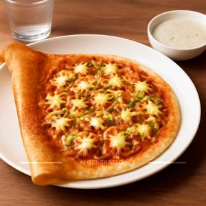 Gini dosa  pizza dosa  cheese chinese dosa [serves 3]