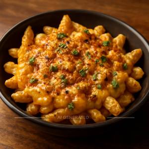Cheesy masala fries