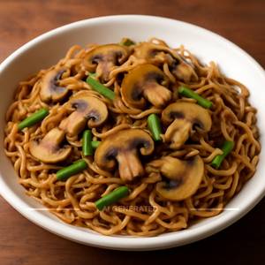 Mushroom Fried Noodles