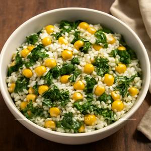 Corn Spinach Rice Bowl