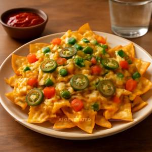 Loaded cheese nachos